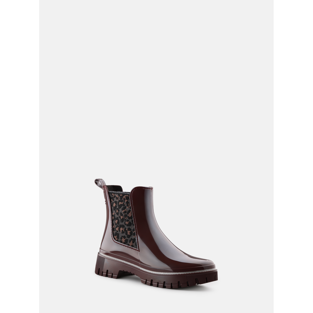 | 60 Boot Ankle Adry boots short square メルトザレディ　enamel Deep Boots Ankle Leather Nappa Patent Merlot 靴